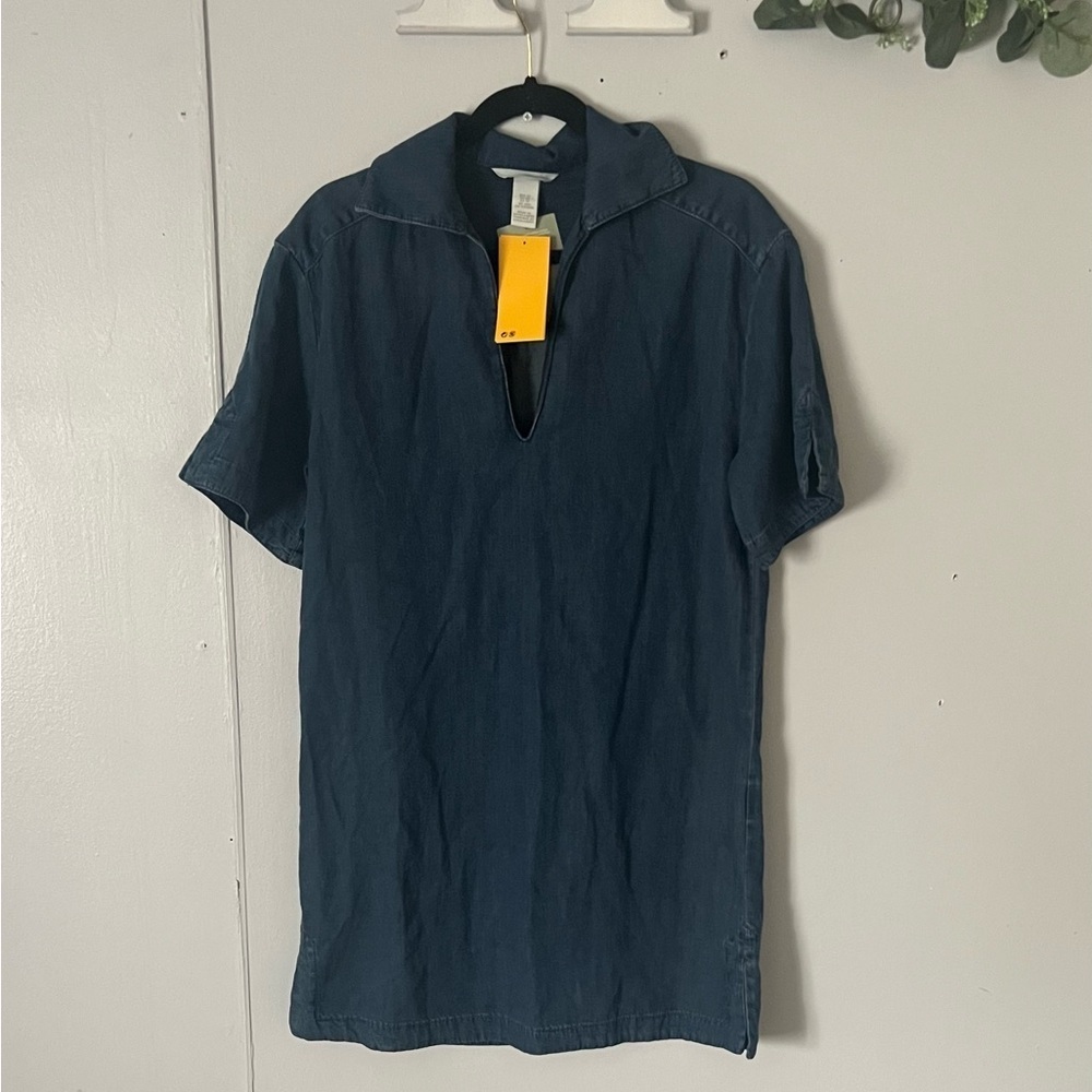 H&M women’s Dark Blue Casual Shirt